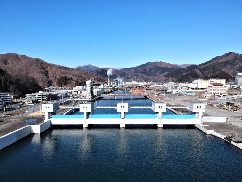 二級河川甲子川筋甲子川水門設備工事